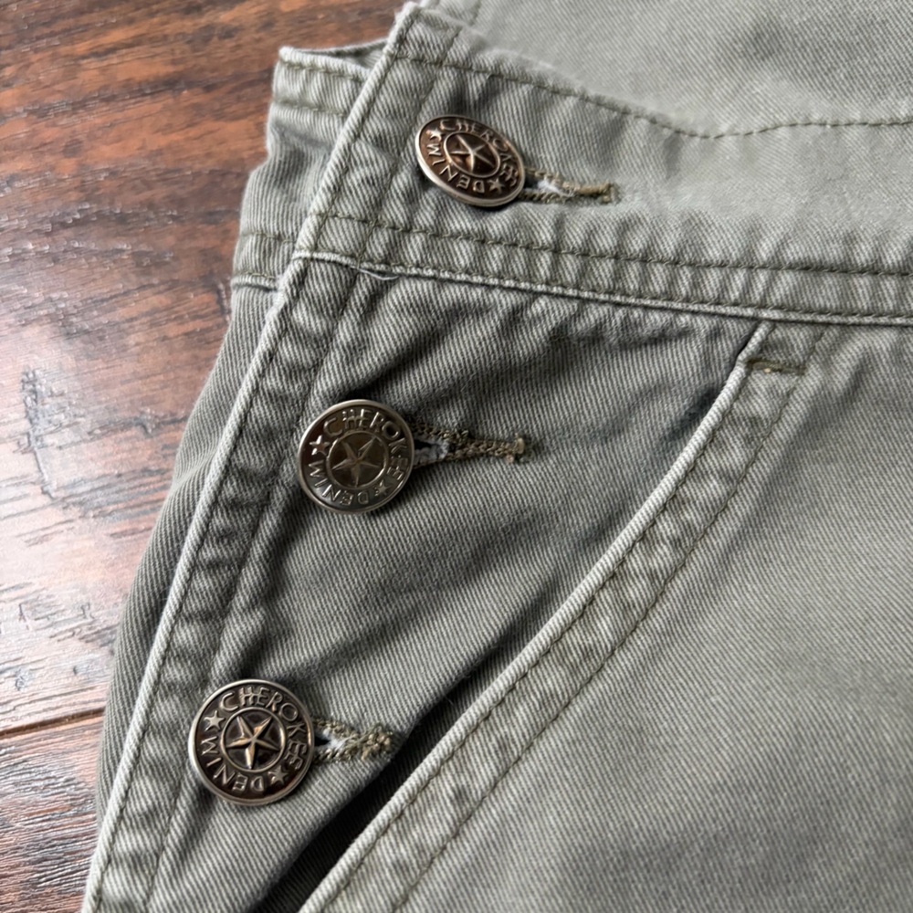 Vintage Cherokee Y2K Cotton Straight Leg Granola Overalls - Picture 4 of 14